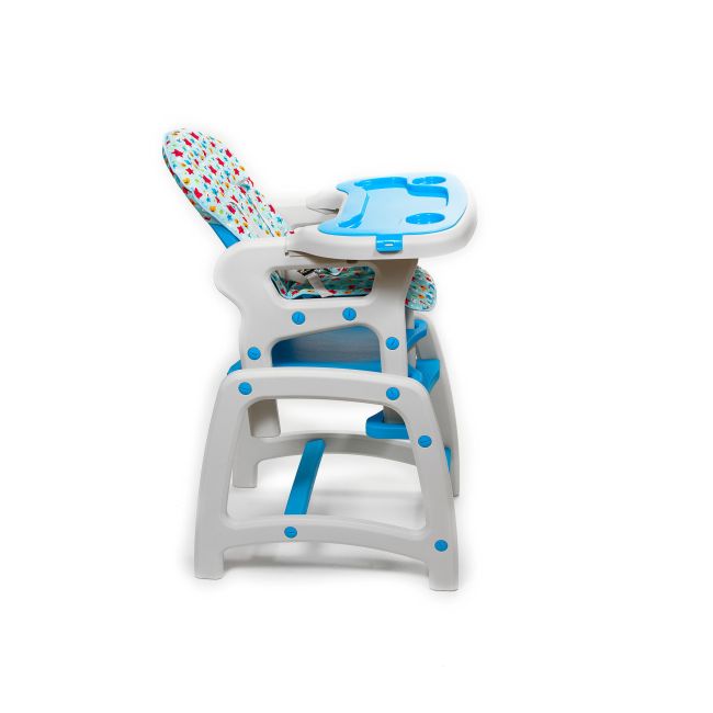 Scaun de masa Juju Eat&amp;Play, Albastru JUJJU3002-Blue-Stars