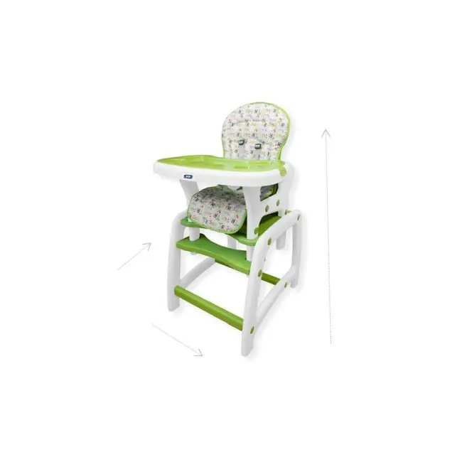 Scaun de masa Juju Eat&amp;Play, Verde JUJJU3002-Green