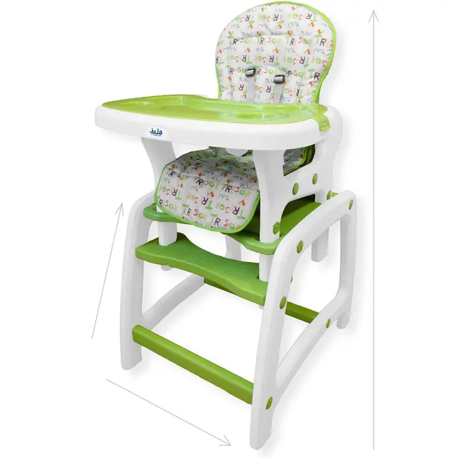 Scaun de masa Juju Eat&amp;Play, Verde JUJJU3002-Green