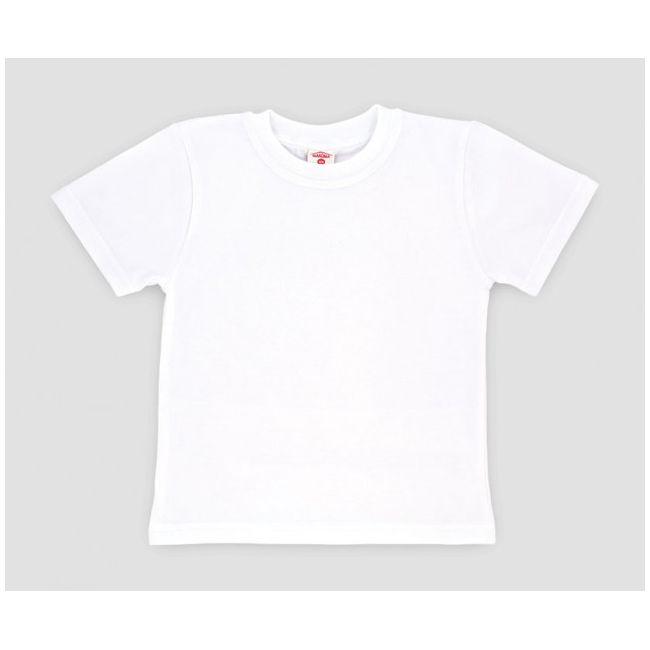 Tricou alb din bumbac pentru copii MK2009