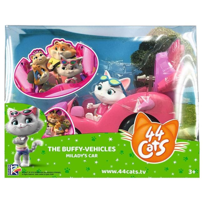 44 DE PISICI SET FIGURINA MI LADY CU MASINUTA ROZ VIV7600180211