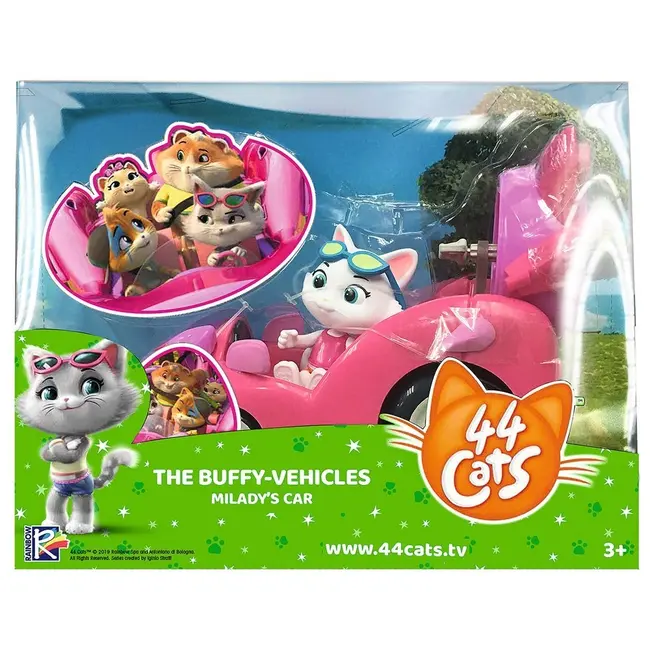 44 DE PISICI SET FIGURINA MI LADY CU MASINUTA ROZ VIV7600180211
