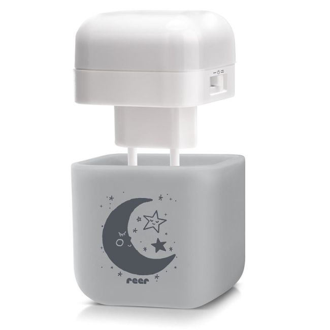 Lampa de veghe 2 in 1 cu LED-uri gri REER 52141