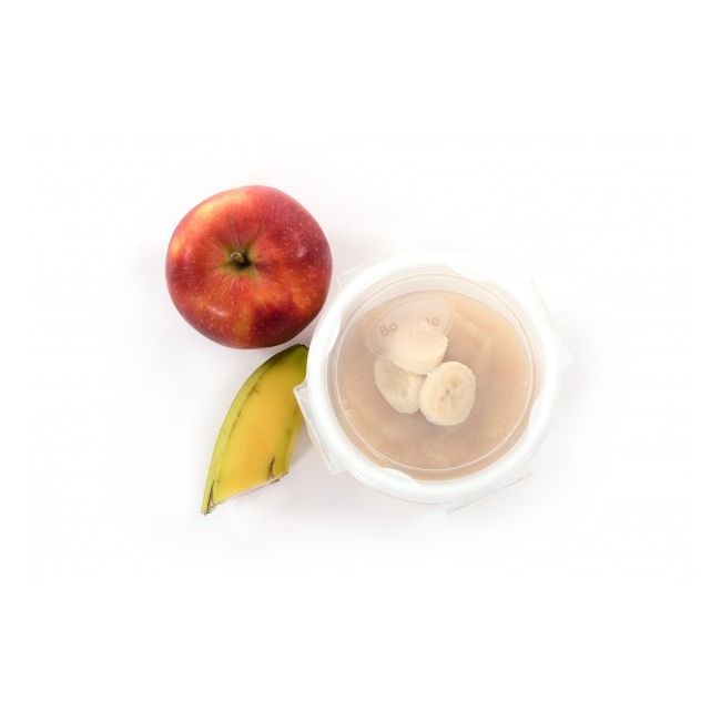 Set 3 Mini Caserole stocare si depozitare mancare BO Jungle pentru bebelusi roz din sticla cu capac 360 ml - SOLBJB500500