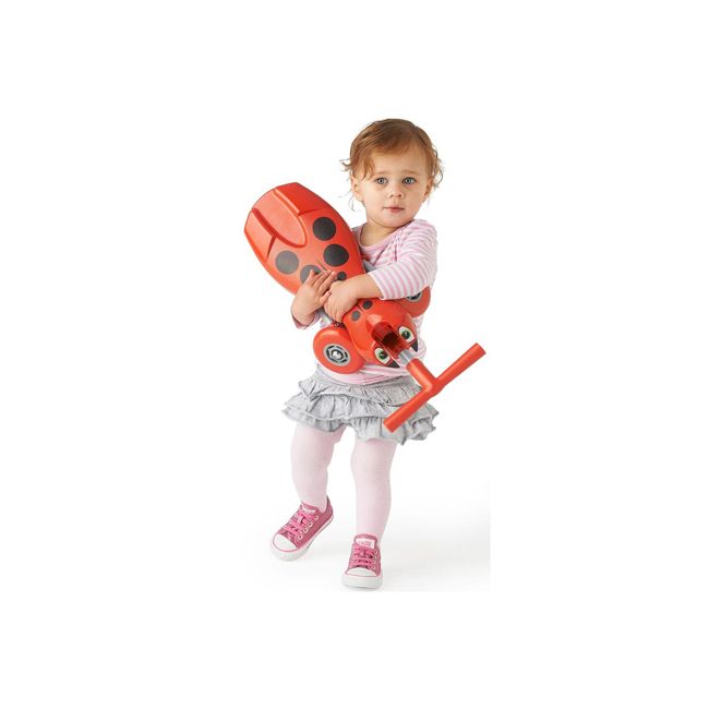 Tricicleta pliabila fara pedale Scuttlebug BEETLE Rosu cu negru - UNV1193