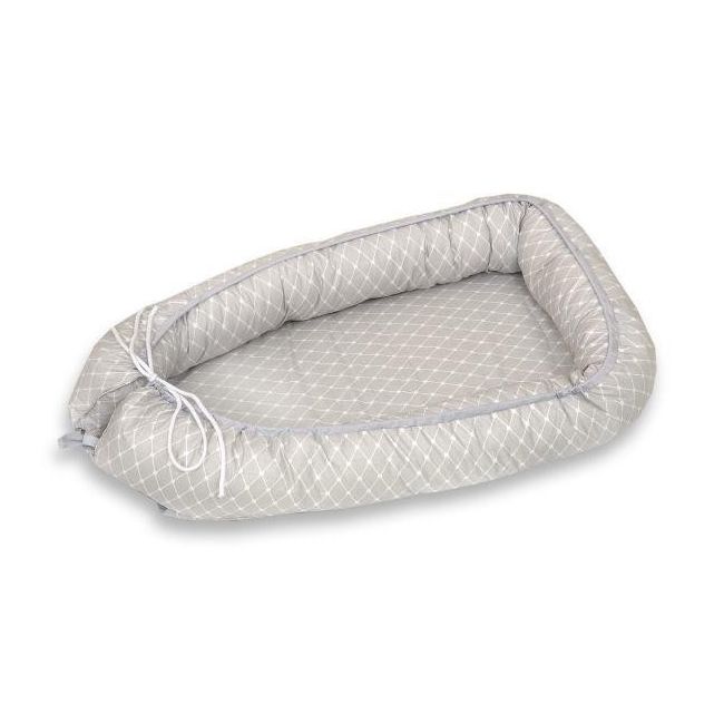 Amy - Suport De Dormit Babynest, 70x45 Cm, Glamour Star Gri Pjb68430