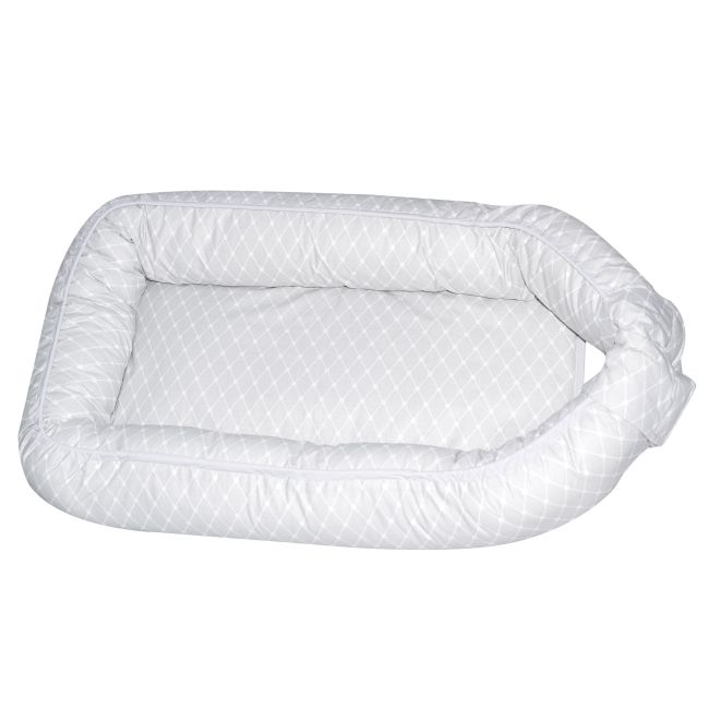 Amy - Suport De Dormit Babynest, 70x45 Cm, Glamour Star Gri Pjb68430