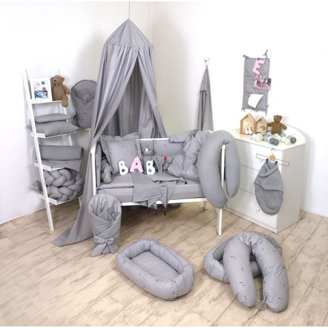 Baldachin Suspendat Multifunctional, Bumbac, 320x250 Cm, Pure Gri Pjb80124