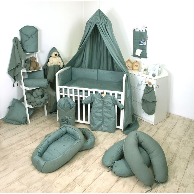 Baldachin Suspendat Multifunctional, Bumbac, 320x250 Cm, Pure Verde Salvia Pjb80100