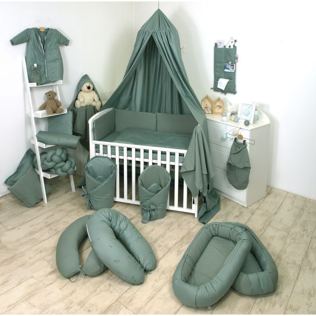 Baldachin Suspendat Multifunctional, Bumbac, 320x250 Cm, Pure Verde Salvia Pjb80100