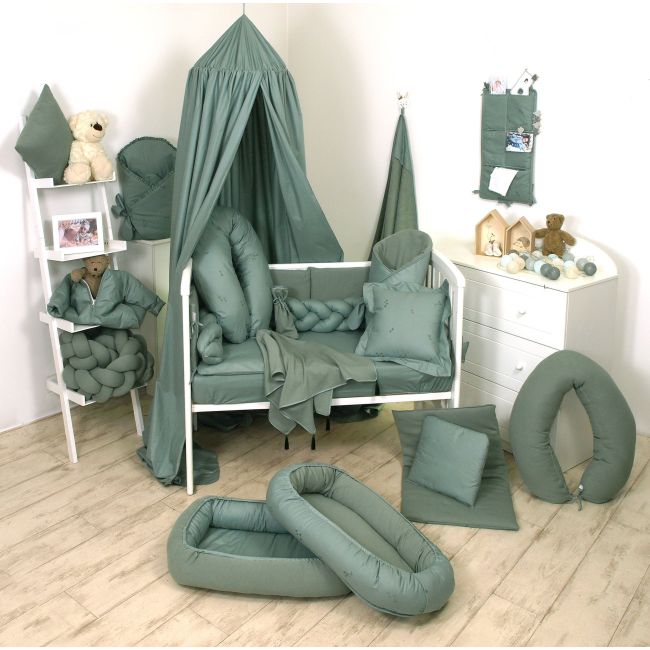 Baldachin Suspendat Multifunctional, Bumbac, 320x250 Cm, Pure Verde Salvia Pjb80100