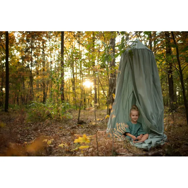 Baldachin Suspendat Multifunctional, Bumbac, 320x250 Cm, Pure Verde Salvia Pjb80100