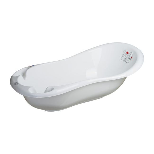 Cadita cu suport anatomic detasabil, dop de scurgere si baza antialunecare, 100 cm, The Family, Maltex Baby PJB5924thefamily