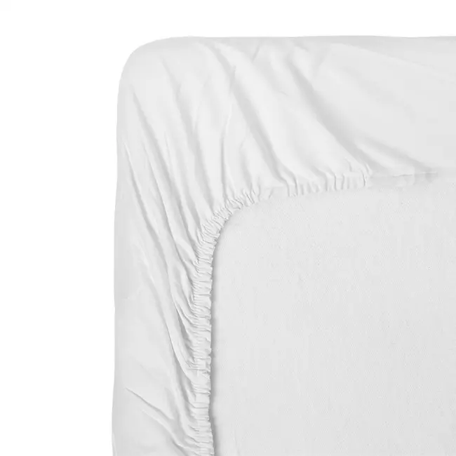 Cearsaf Din Bumbac Jersey Cu Elastic Pe Contur 120x60x15 Cm, Alb Pjbpjb_16