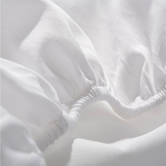 Cearsaf Din Bumbac Jersey Cu Elastic Pe Contur 120x60x15 Cm, Alb Pjbpjb_16