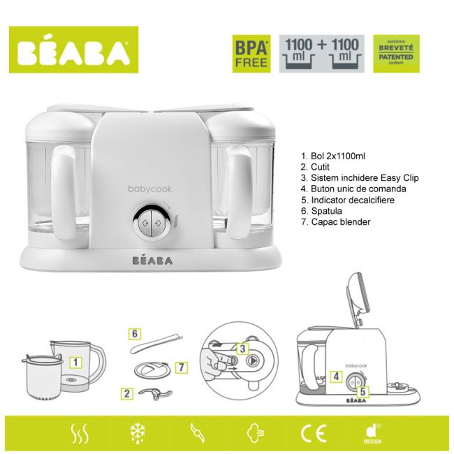 Robot Babycook Plus White Silver ERFB912737