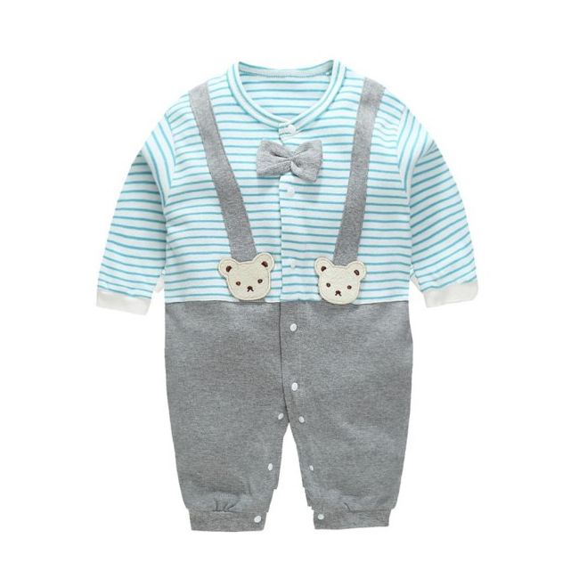 Salopeta bebe cu papion LIkw22-2-DE