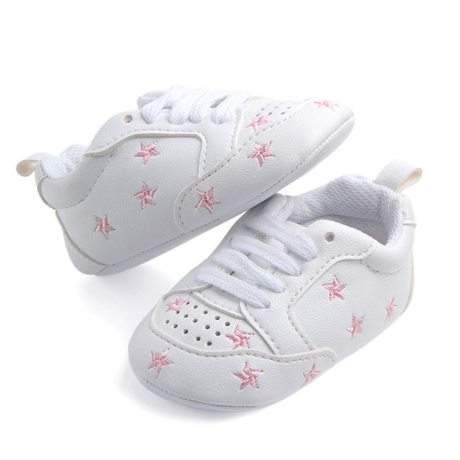 Adidasi fetite - Pink star - MDD0813-2-b1f.3-6 luni (Marimea 18 incaltaminte)