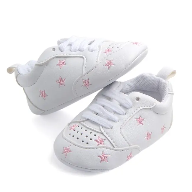 Adidasi fetite - Pink star - MDD0813-2-b1f.3-6 luni (Marimea 18 incaltaminte)