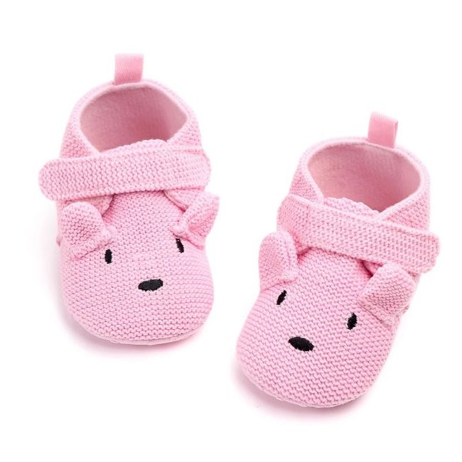 Pantofiori bebelusi - Ursuletul roz LID2134-2-p15.9-12 luni (Marimea 20 incaltaminte)
