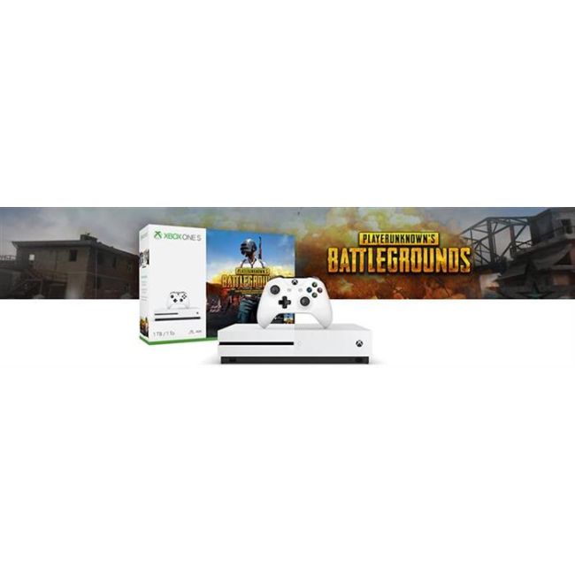 Consola Microsoft Xbox One S 1Tb Alb + Playerunknown s Battlegrounds (Code In Box) Xbox One - VG82716