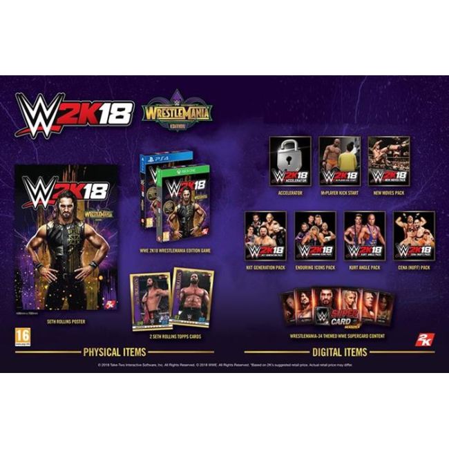 Wwe 2K18 Wrestlemania Edition Ps4 - VG82708