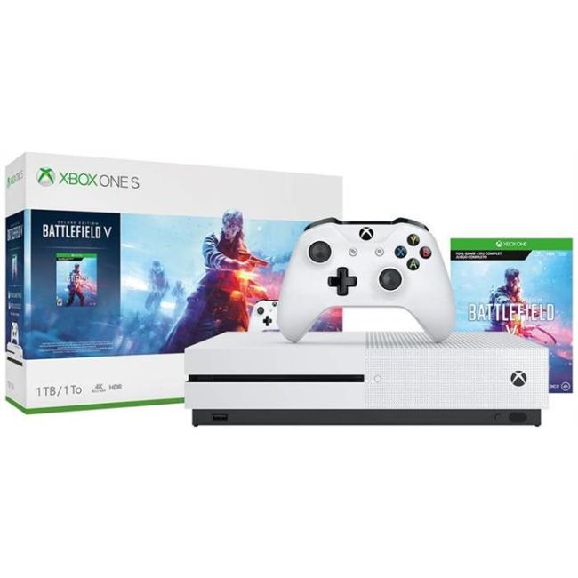 Consola Microsoft Xbox One Slim 1Tb White + Battlefield 5 Deluxe Edition - VG82976