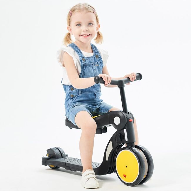Bicicleta, tricicleta si trotineta chipolino all ride 4 in 1 yellow hubdsar02003ye