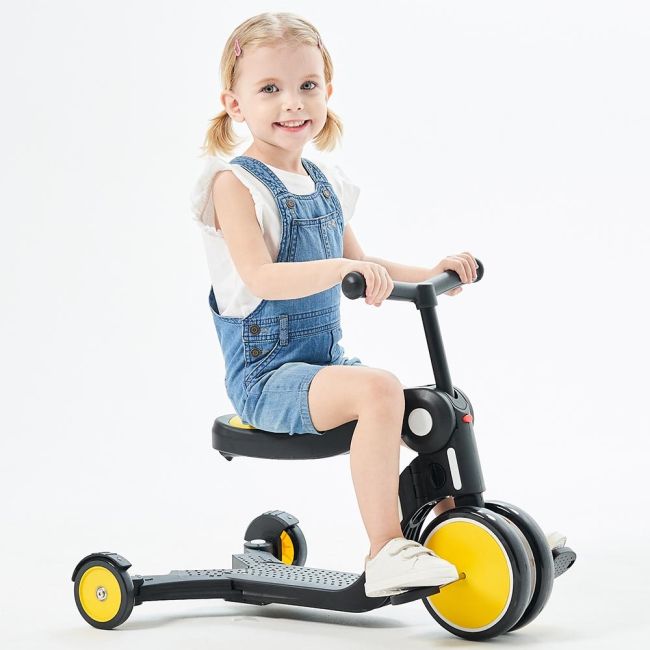 Bicicleta, tricicleta si trotineta chipolino all ride 4 in 1 yellow hubdsar02003ye