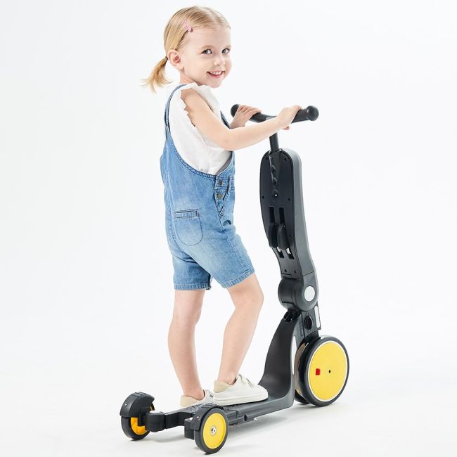 Bicicleta, tricicleta si trotineta chipolino all ride 4 in 1 yellow hubdsar02003ye
