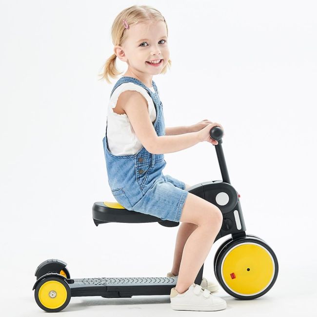 Bicicleta, tricicleta si trotineta chipolino all ride 4 in 1 yellow hubdsar02003ye