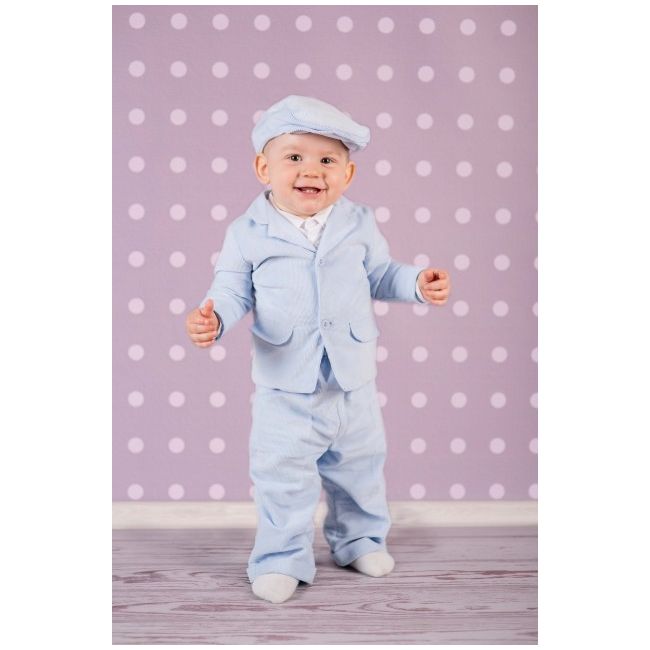 Costum elegant din raiat Blue Sky Art-suit 01 Blue