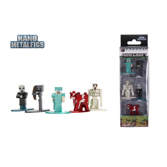 MINECRAFT SET 5 FIGURINE DIN METAL SCARA 1 LA 65 VIV253260002