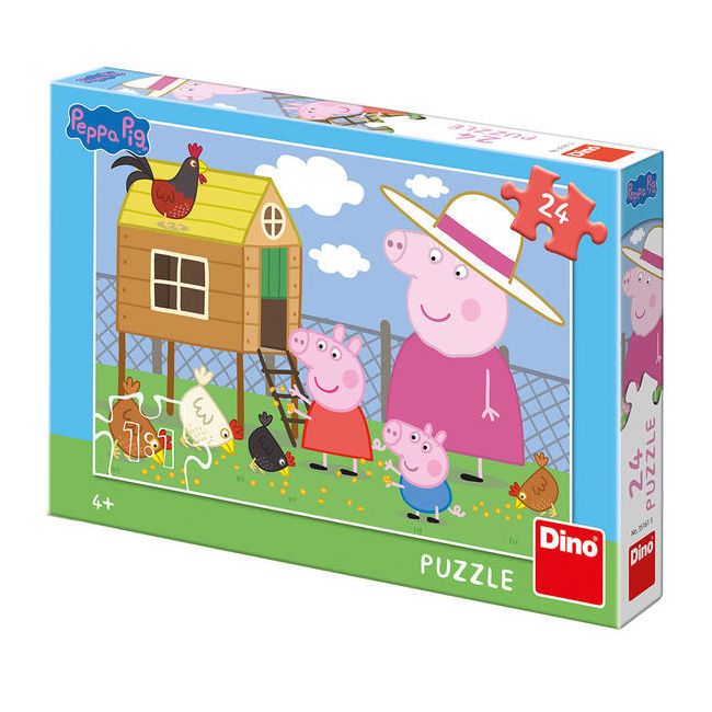 Puzzle - peppa pig - puisorii (24 piese)