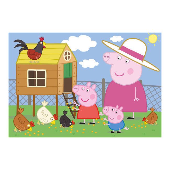 Puzzle - peppa pig - puisorii (24 piese)