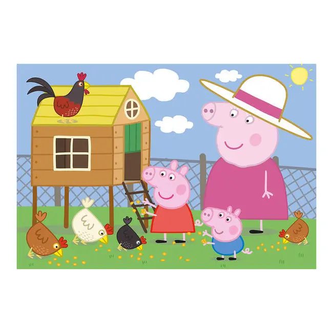 Puzzle - peppa pig - puisorii (24 piese)