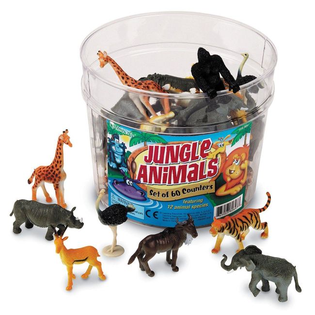 Set pentru sortat - animalute din jungla