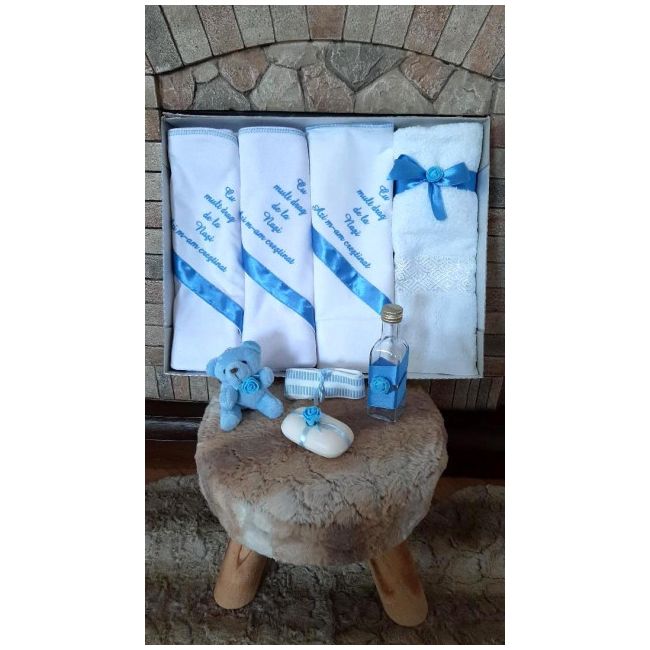 Trusou botez baietei cu bleu - Cu mult drag de la nasi MDDR058
