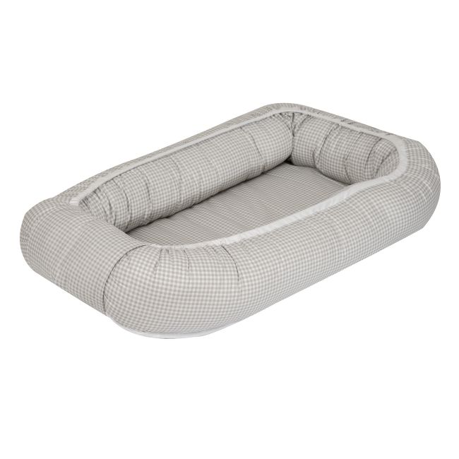 Amy - Suport De Dormit Babynest, 70x45 Cm, Bear Heart Gri Pjb68960
