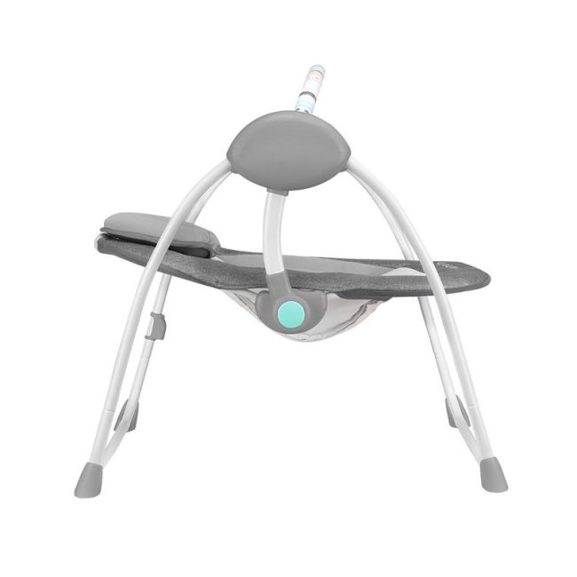 Lionelo - Fotoliu balansoar Ruben Stone Spatar reglabil, Electric, Cu melodii, 68x65 cm, Gri/Turcoaz BYNLO-RUBEN_STONE_GREY_TURQUOISE