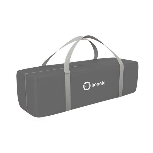 Lionelo - Patut pliant cu doua nivele Sven Plus, 120x60 cm, arcada jucarii, masuta de infasat, vibratii, melodii, Grey Scandi BYNLO-Sven Plus_Grey_Scandi