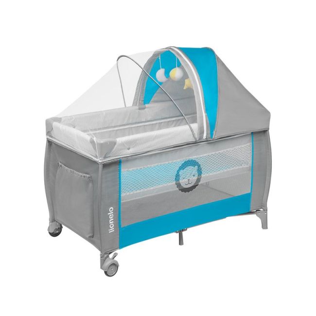 Lionelo - Patut pliant Sven Plus, Sky Blue - BYNLO-Sven Plus_Sky_Blue