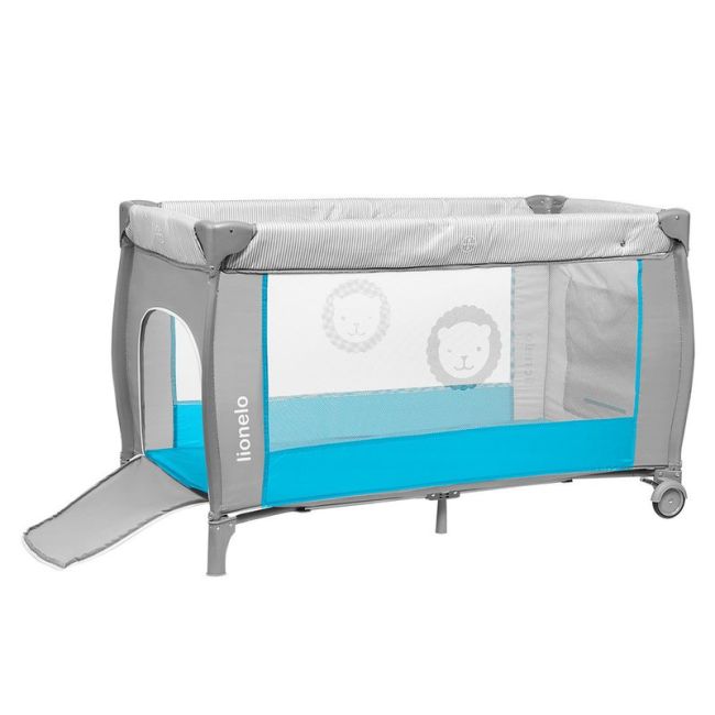 Lionelo - Patut pliant Sven Plus, Sky Blue - BYNLO-Sven Plus_Sky_Blue