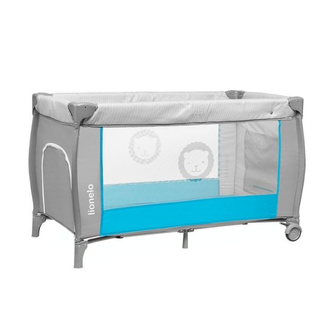 Lionelo - Patut pliant Sven Plus, Sky Blue - BYNLO-Sven Plus_Sky_Blue