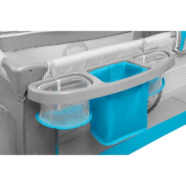 Lionelo - Patut pliant Sven Plus, Sky Blue - BYNLO-Sven Plus_Sky_Blue