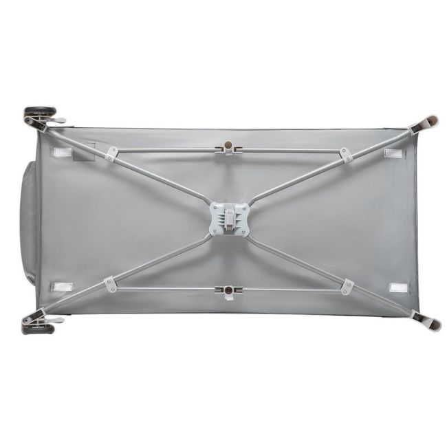 Lionelo - Patut pliant cu doua nivele Sven Plus, 120x60 cm, arcada jucarii, masuta de infasat, vibratii, melodii, Turcoaz/Gri BYNLO-SvenPlus_Tq/Grey