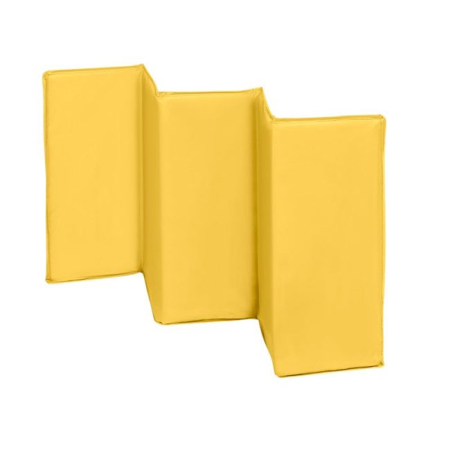 Lionelo - Patut pliant cu doua nivele Sven Plus, 120x60 cm, arcada jucarii, masuta de infasat, vibratii, melodii, Yellow Scandi BYNLO-Sven Plus_Yellow_Scandi