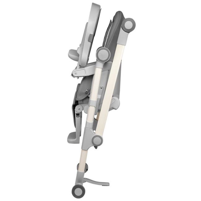 Lionelo - Scaun de masa Reglabil Cora Stone Pliabil din Metal, Plastic, Bumbac, Gri BYNLO-CORA_STONE