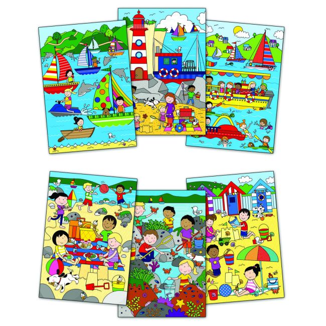 Water magic:carte de colorat la mare