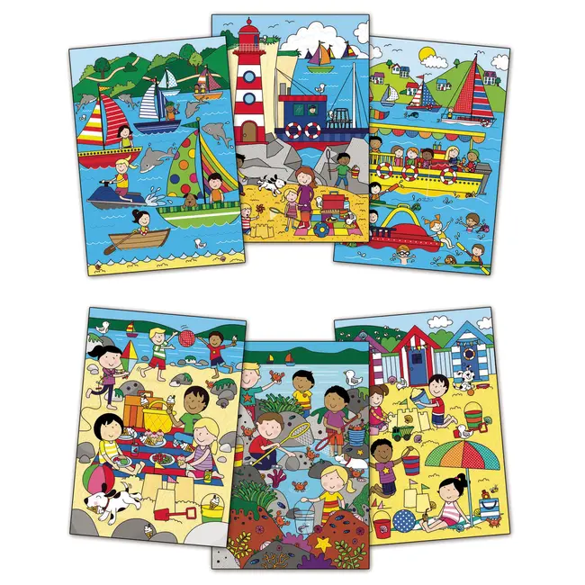 Water magic:carte de colorat la mare